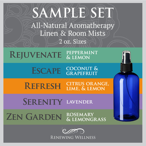Renewing Wellness Aromatherapy Room Mist Sample Set