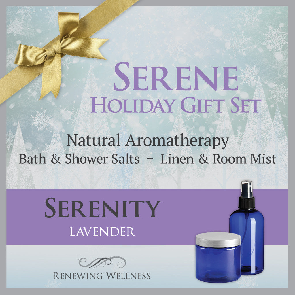 Aromatherapy Lavender Serenity Bath Salts-Linen Room Mist Holiday Gift