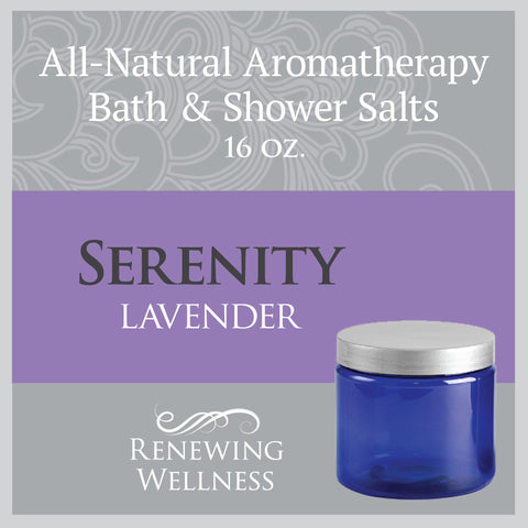 Natural Aromatherapy Bath Shower Salts Lavender Serenity